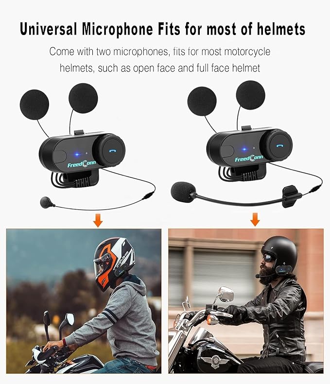 FreedConn Motorcycle Helmet Bluetooth Headset, TCOM VB - Image 6