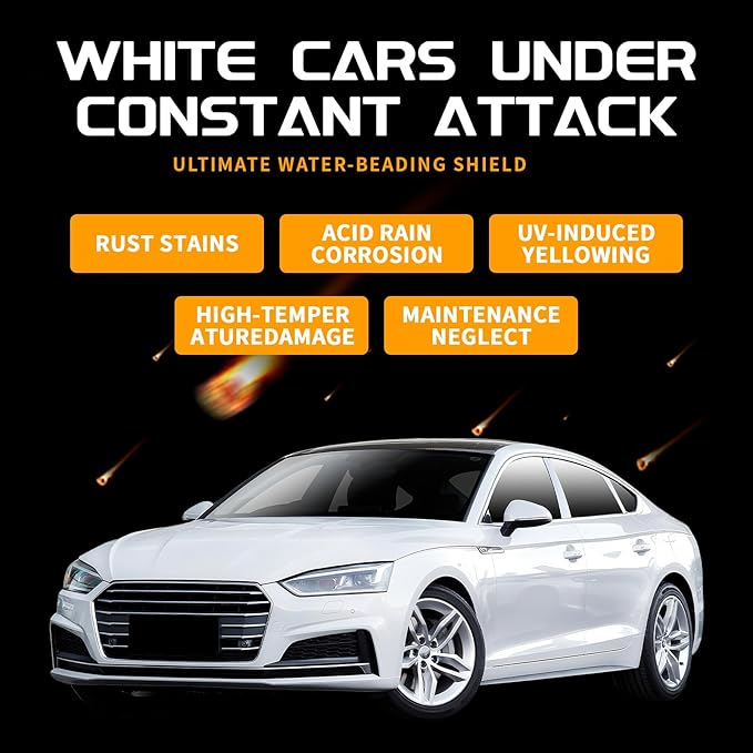 Car Wax for Light & Metallic Cars | White, Pearl | Anti-Yellowing Carnauba | - Image 2