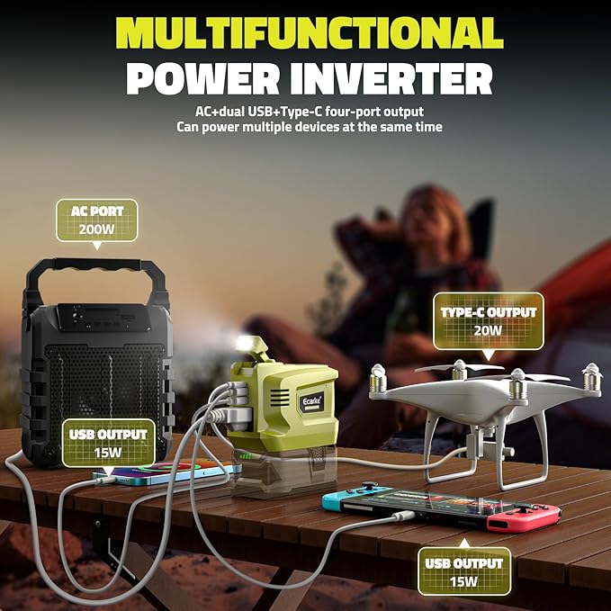 200W Portable Power Inverter Compatible - Image 2