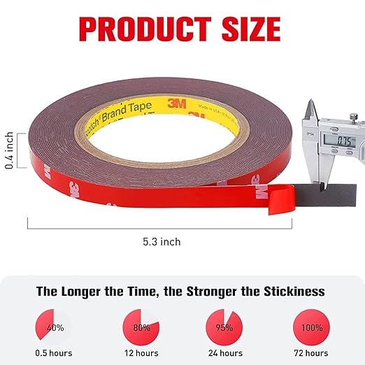 HitLights Double Sided Tape Heavy Duty, Waterproof Strong Mounting Adhesive - Image 6