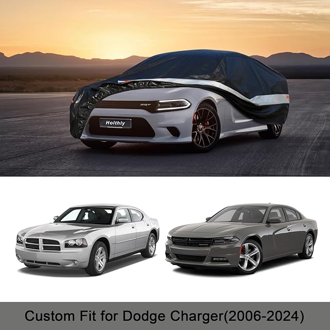 Holhtly Car Cover Custom Fit for Dodge Charger， Car Covers for Automobiles All - Image 7
