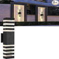 18inch LED Square Up & Down Wall Lights, 24W Outdoor Wall Light 4000K Day White by Yongjishun