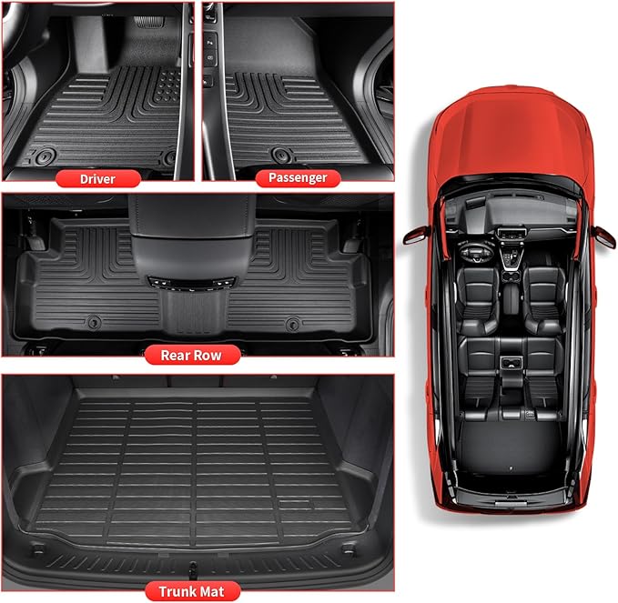 Wayhigh-All Weather Floor Mats Fit - Image 3