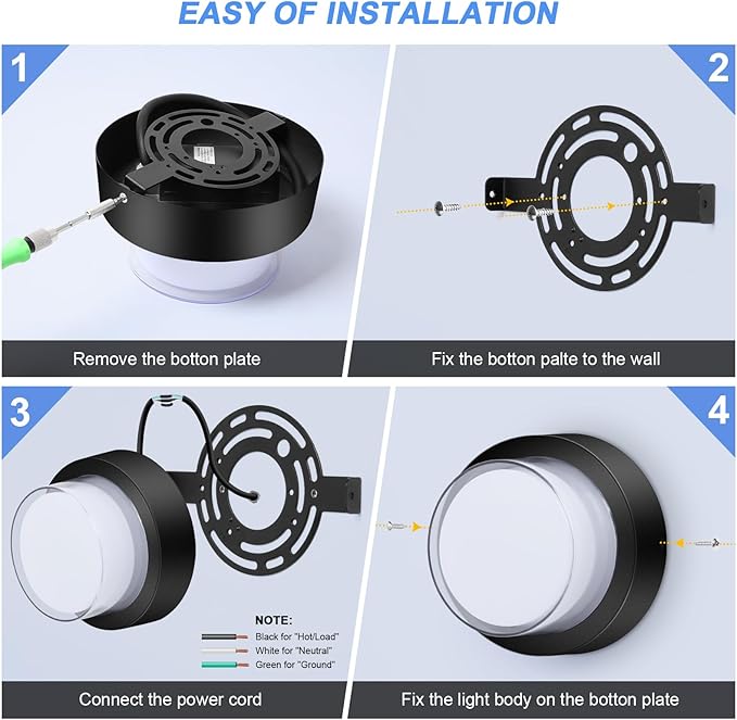 Outdoor LED Flood Lights, Waterproof Modern Exterior Wall Light, 12W Anti Rust - Image 7