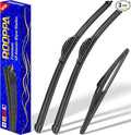 3 wipers Replacement for 2014-2021 2022 2023 Nissan Rogue, Windshield Wiper by ROOPPA