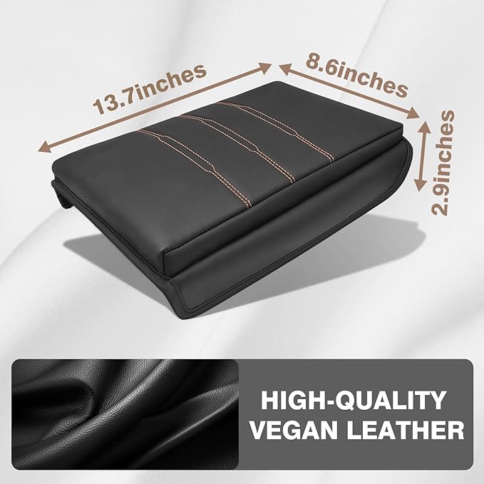 Muslogy Center Console Cover Extra Thick Armrest Pad Compatible - Image 5