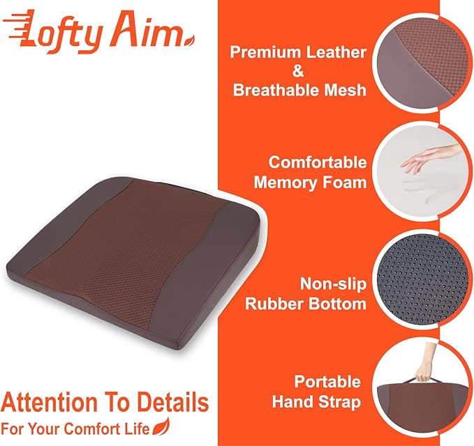 Car Seat Cushion, Comfort Memory Foam Car Cushions - Image 5