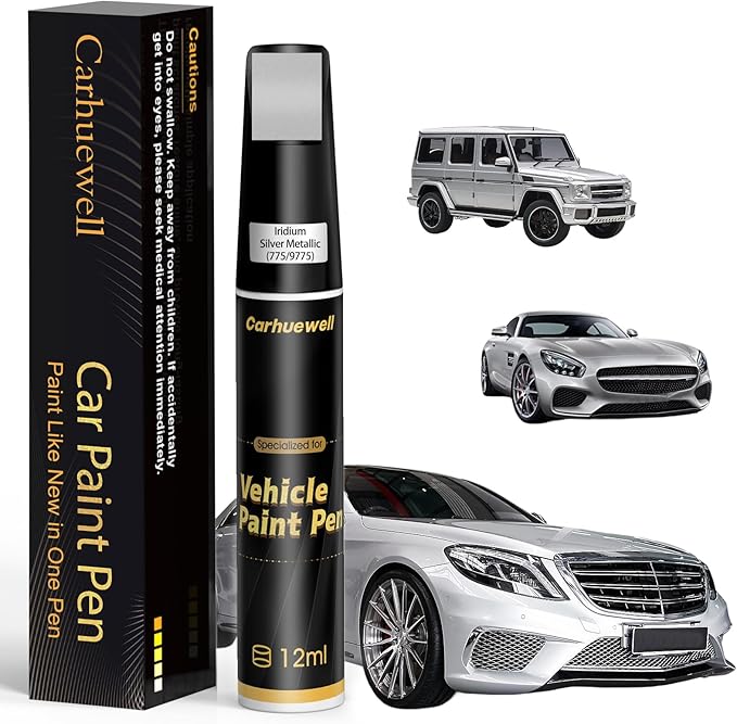 Iridium Silver Metallic Touch Up Paint Compatible by Carhuewell