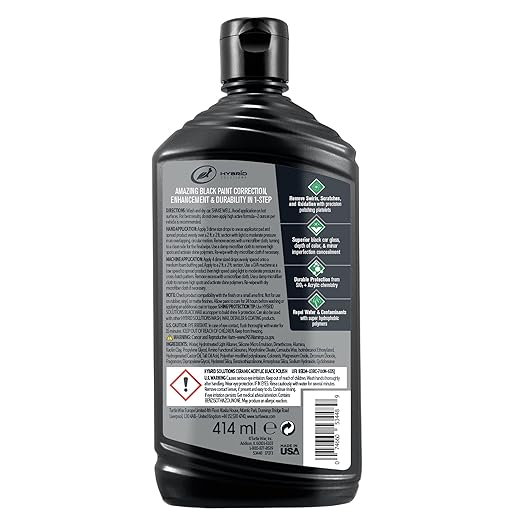 Turtle Wax 53448 Hybrid Solutions Ceramic Acrylic Black Polish and Wax - Image 2