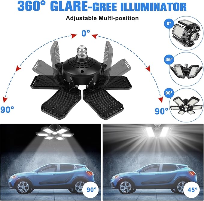 LED Garage Lights 1 Pack -180W, 18000LM 6500K Led Shop Light - Image 2