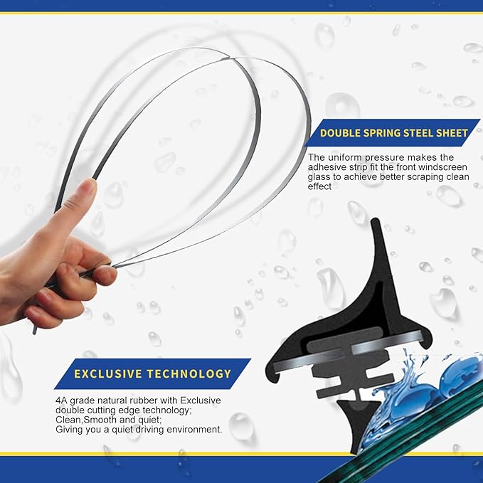 3 wipers Replacement For 2015 2016 2017 2018 2019 2020 2021 2022 2023 Jeep - Image 5