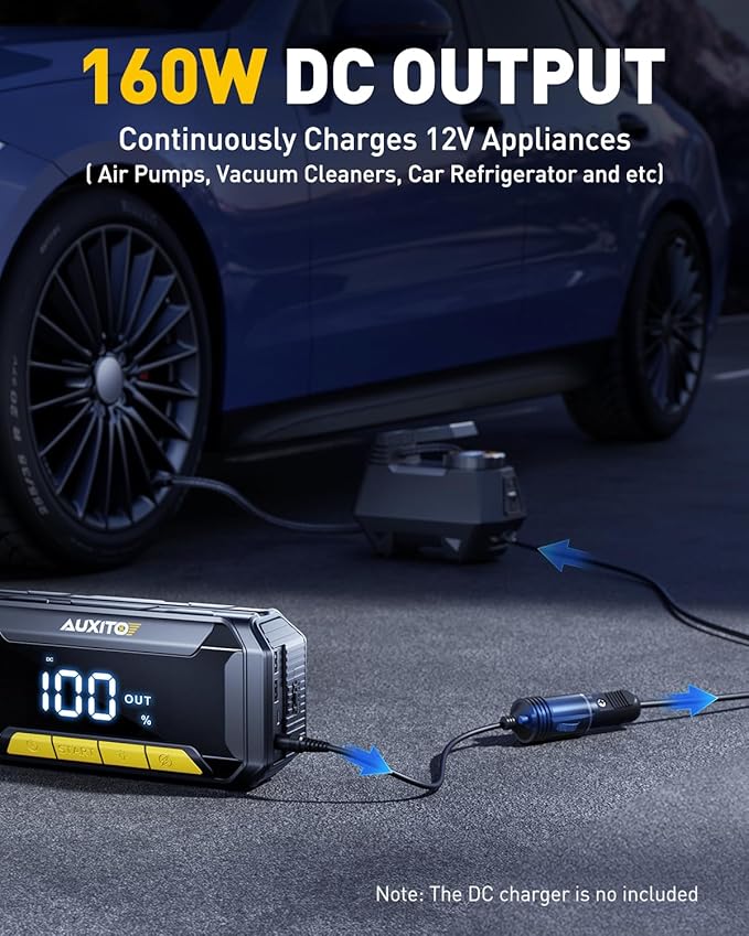 AUXITO 8000A Car Battery Jump Starter Boost Force Start Function Jump Box 60W - Image 7
