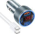Car Phone Charger for iPhone 16 15, Besgoods USB C Car Charger Adapter 4 Ports by Besgoods