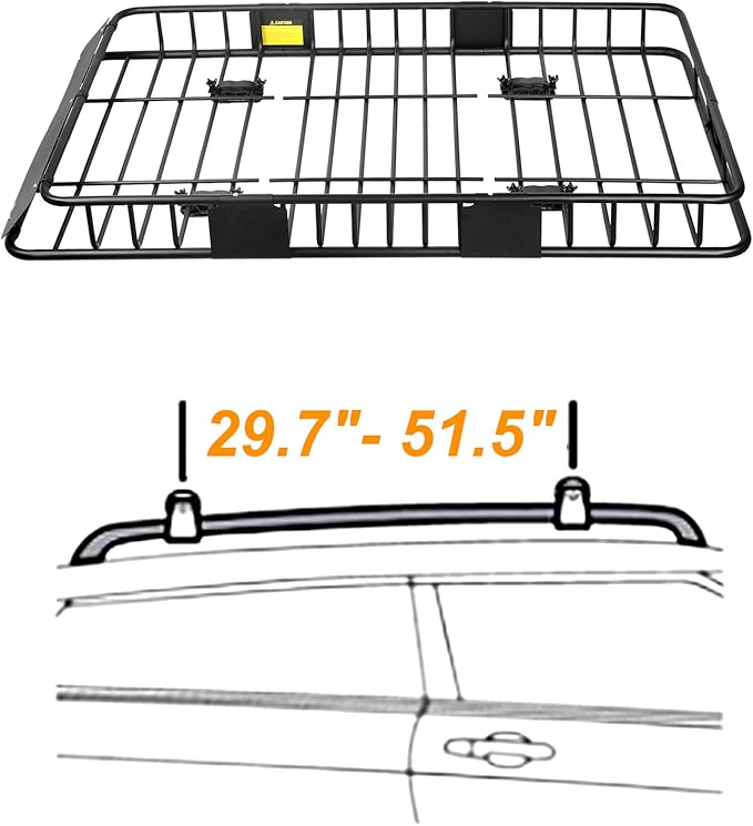 XCAR Roof Rack Basket Rooftop Cargo Carrier - Image 4