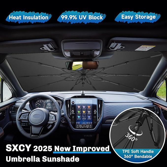 SXCY for 2025 Subaru Forester Windshield Umbrella Sunshade for 2025 Subaru - Image 4