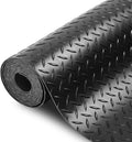 SEAL 6 x 15 Ft Premium Garage Floor Mat, Solid 2.8mm Thickened Black Commercial by SEAL
