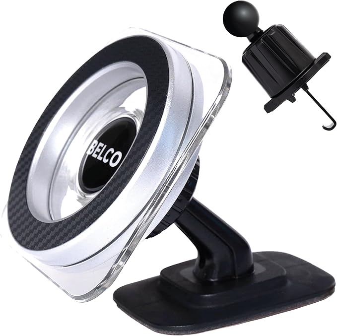 Belco Magnetic Phone Holder for Car – Adhesive Car Phone Mount by BELCO
