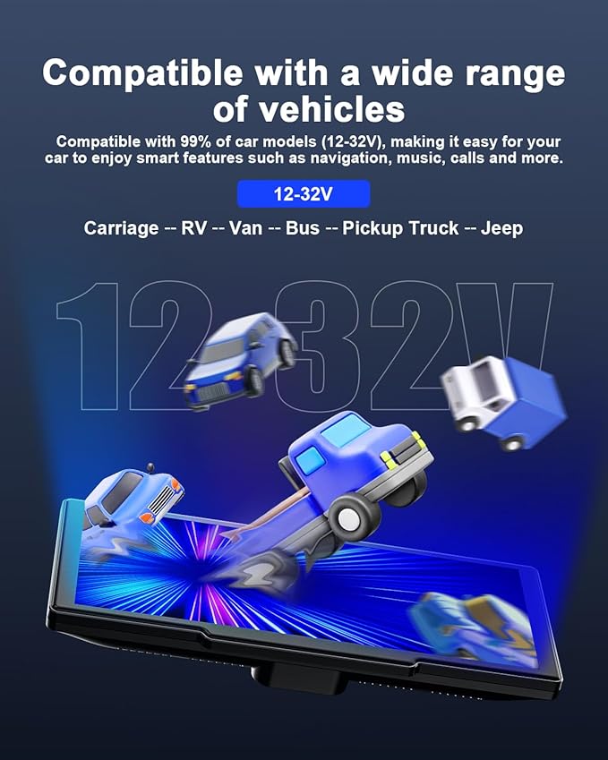 8.1'' Wireless Apple Carplay Screen - Image 9