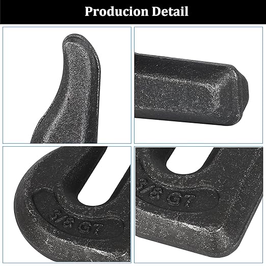 3/8 inch Weld On Grab Hooks, G70 Tractor Bucket Hooks Great - Image 3