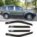 4pcs Side Wind Deflector, Out-Channel Tape On Sun Rain Guards, Dark Smoke Nice by Deebior