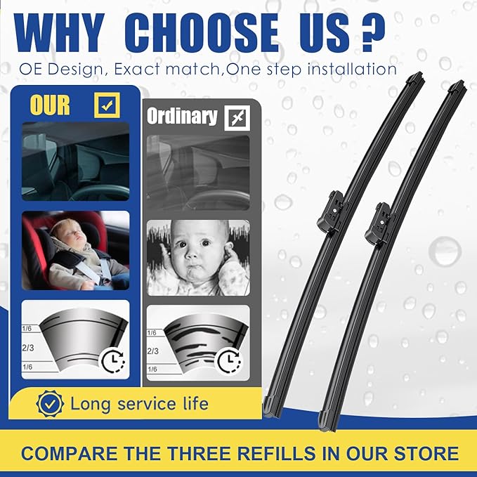 Wipers Factory Replacement For Subaru Outback Legacy 2020 2021 2022 Original - Image 2
