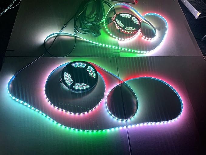 Black Out Full Tinted Smoked LEDs 4PCS 6.5FT 2Meters 78" RGB Dream Color - Image 4