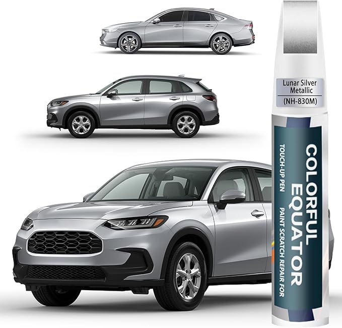 Lunar Silver Metallic Touch Up Paint Compatible by SNSIR