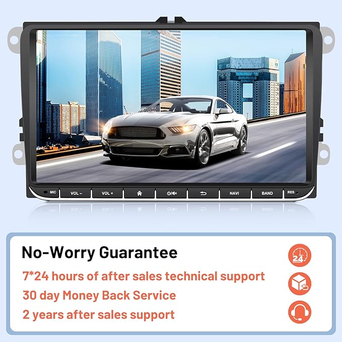 Car Radio for VW Passat Jetta Golf Skoda Polo, 9 inch Touch Screen Android - Image 8