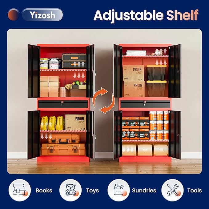 Yizosh Metal Garage Storage Cabinet - Image 5