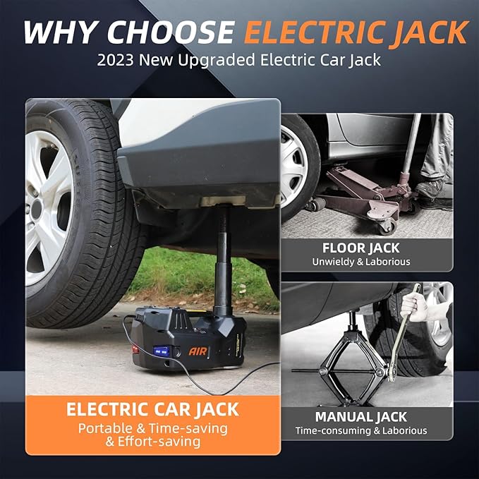 STANDTALL Electric Car Jack Kit 5 Ton 12V Hydraulic Jack Automatic Lift - Image 7