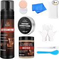 Leather Recoloring Balm Set, Leather Cleaner Restore Conditioner Mink Oil by SHABEIBEI