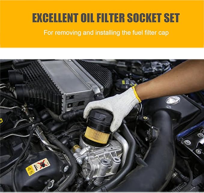 Oil Filter Socket Set 14pcs 3/8" Cap Wrenches Tool Kit - Image 7