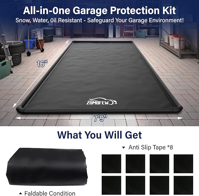 Garage Car Mat, Non-Slip Garage Floor Mat, Heavy Duty Waterproof Containment Mat - Image 2