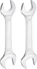 HARFINGTON 2pcs Double Open End Wrench 19mm x 22mm Metric 15 Degree Offset by HARFINGTON