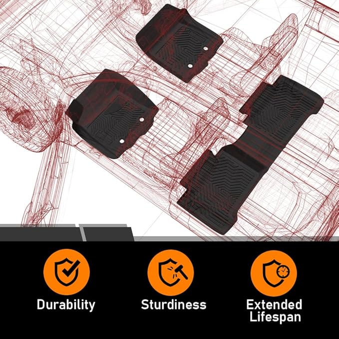G-PLUS Floor Mats for Toyota 4Runner 2013-2024/Fit for Lexus GX460 2014-2023 - Image 9