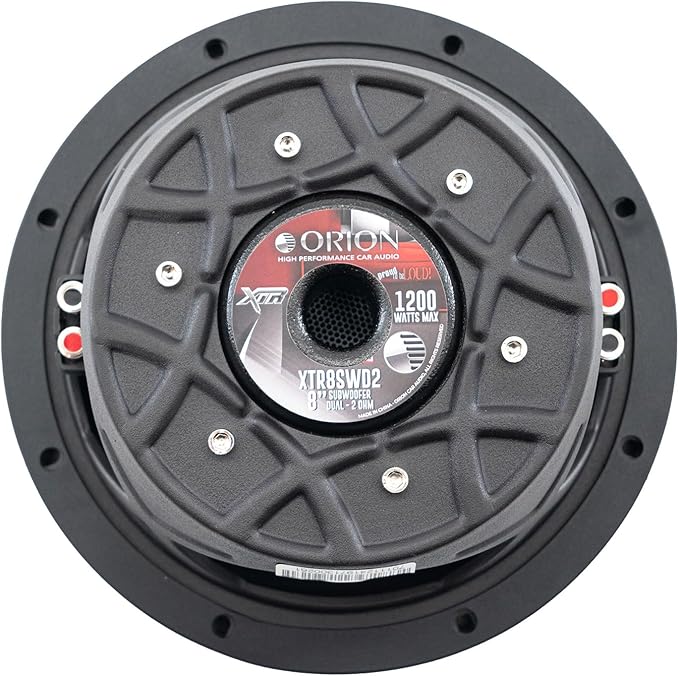 Orion XTR Series XTR8SWD2 Free Air Slim Shallow Mount 8” Car Subwoofer - Image 5