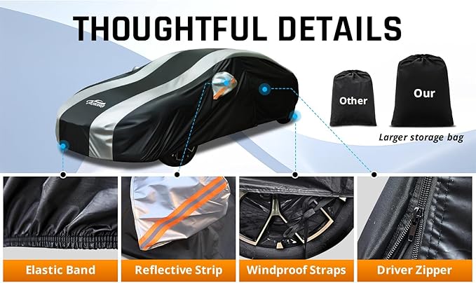 Car Covers for Automobiles All Weather Waterproof - Image 4