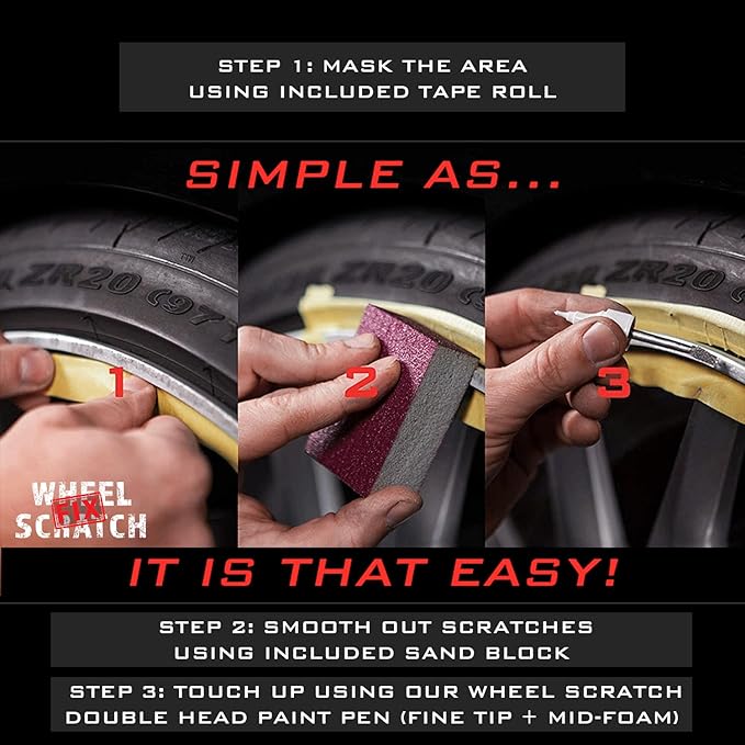 Gray Rim Touch Up Paint, Car Wheel Scratch Repair, Wheel Touch Up Paint Pen - Image 6