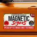 2 Pack, Personalized Magnetic Signs by BasicFundamentals
