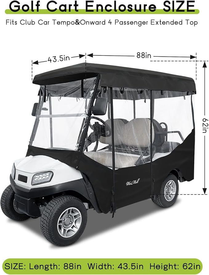 Golf Cart Enclosure 4 Passenger - Image 2