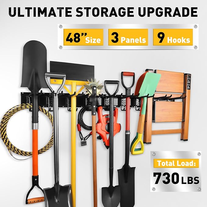 ELEAD 48 Inches Garage Storage, Garage Organization, Garden Tool Organizer Wall - Image 6