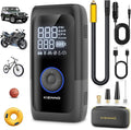 Tire Inflator Portable Air Compressor, Ultra Fast Dual-Cylinder Air Pump for by KIZINNO