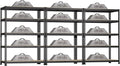 3 Packs 35.5" W x 16" D x 71" H Adjustable Garage Storage Shelves by BuxWellBang