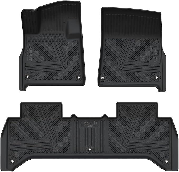 LASFIT Floor Mats for Rivian R1T 2025, All Weather Floor Liner TPE Custom Fit - Image 8