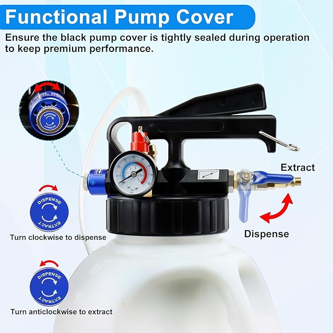 JoyFans 10L Pneumatic Transmission Fluid Pump Extractor and Dispenser, Gearbox - Image 4