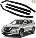 4PCS in Channel Rain Guards for 2014-2020 Nissan Rogue S SV SL, Durable Window by CHYKORLA