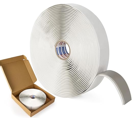 ADHES Premium Butyl Sealant Tape 1" x 30 'x 1/8" Gray Butyl Rubber Sealant Tape by ADHESTAPEPERSUITOFPERFECTION