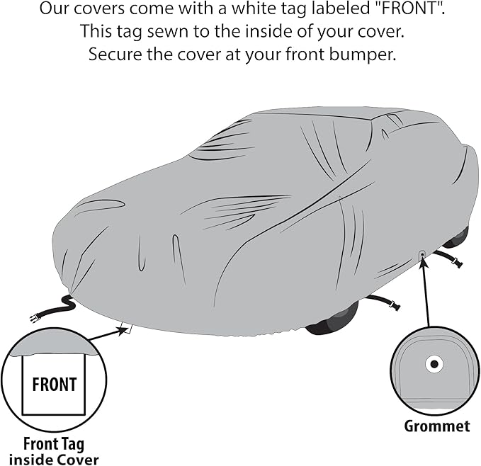 5 Layer Car Cover for Cadillac Series 65 1937-1940, Semi Custom Fit Full - Image 6