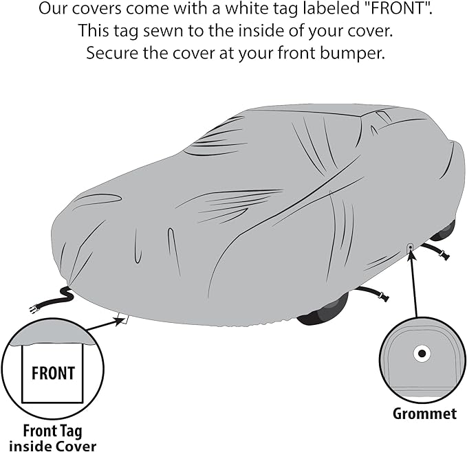 USCarCover 5 Layer All Weather Protection, Breathable Car Cover - Image 6