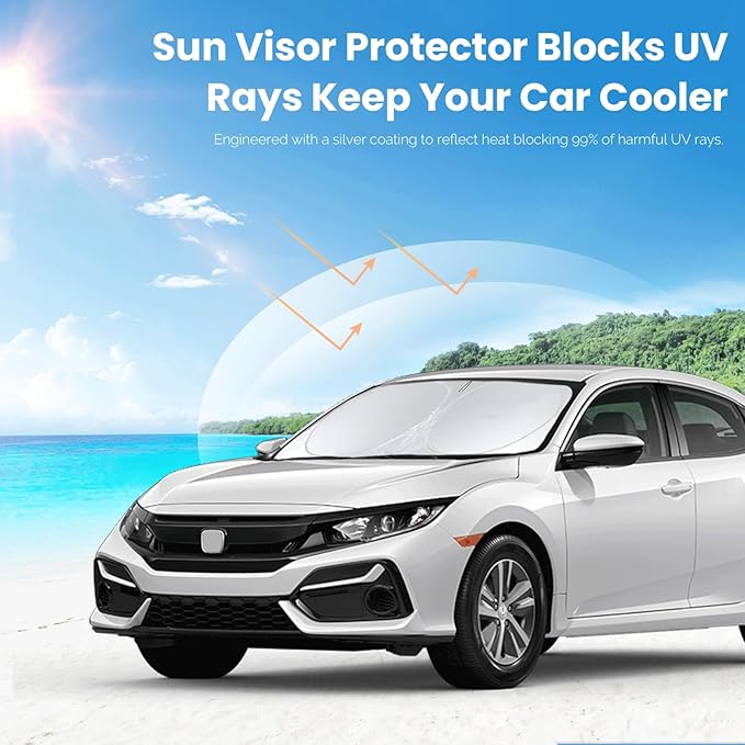 Custom Fit Civic Windshield Sunshade - Image 5